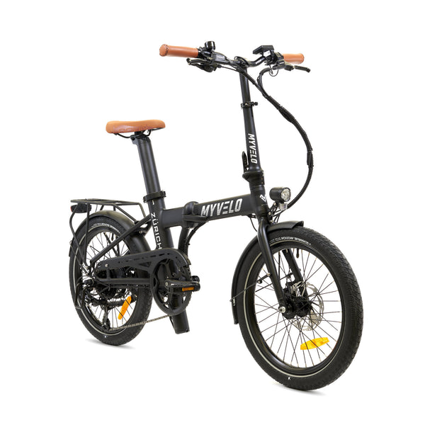 MYVELO Zürich Elektro-Klapprad schwarz