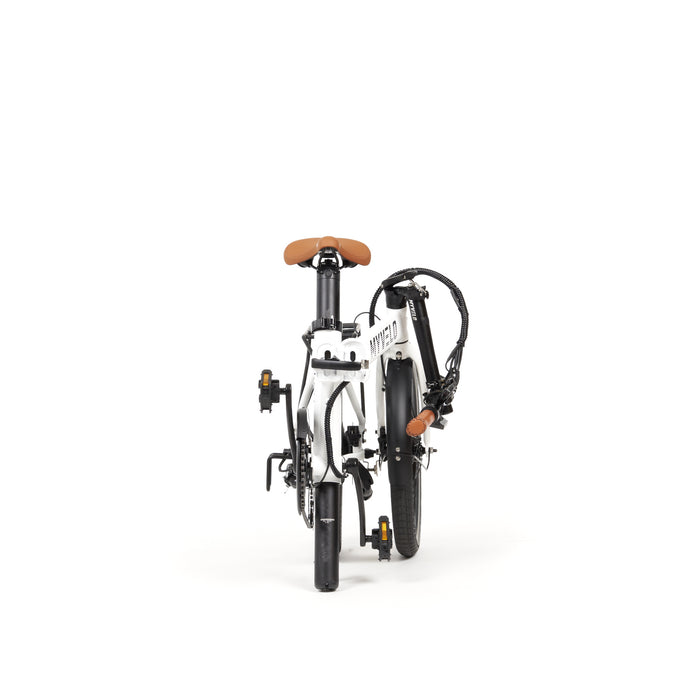 MYVELO Zürich Elektro-Klapprad zusammengeklappt